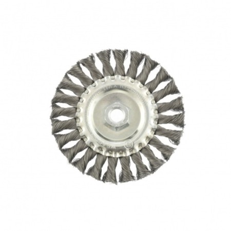 Matrix Ushm brush, d = 125 mm, M14, flat, twisted wire 0.35 mm-2