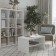 Coffee table "Enkel 82C", 820 × 500 × 450 mm, vestiburates, white color