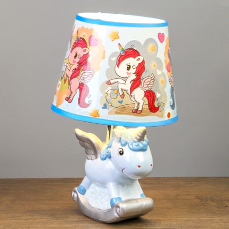 Table lamp "Unicorn" Blue E14 40W 220V 32x20x20 cm-1