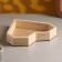 Wooden pots 25 × 4.5 cm "Heart" gift, natural