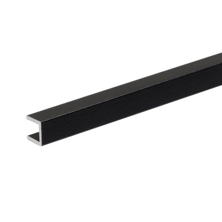 End bar for a wall panel length 4 mm, black, 0.6 m-1