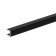 End bar for a wall panel length 4 mm, black, 0.6 m