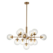 Светильник на штанге Indigo, 11008/13P Brass. 13х40Вт, E14, 1000х1000х595/1600 мм, цвет прозрачный