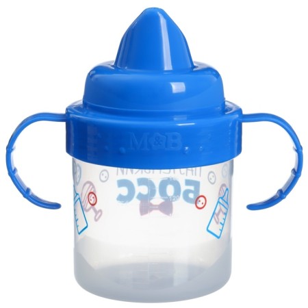 Children's player with solid nose "Little boss", 150 ml., With handles, blue color-4