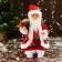 Santa Claus "in a patterned vest, with gifts" moves, with backlight, 28 cm, red