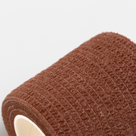 The bandage is self -fixing with a bitter impregnation, 5 cm, max. Extensibility 4.5 m, brown-2