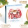 New Year. Box for 9 sweets "Snowflakes", 13.7 x 13.7 x 3.5 cm, confectionery packaging