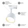 Single -phase track lamp TR16 GX53 WH under the white lamp
