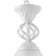 Lamp Bayerlux "Azalia" E27 60W white 30x30x28-58cm