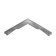 PPK parapet for a fence span, 50 × 28.5 × 2.5 cm, graphite, “flexible tile”