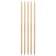 Stock, bamboo knitting needles, 5.0 mm/20cm, 5 pcs