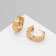 Earrings Metal "Accord" circle of rectangles, color gold