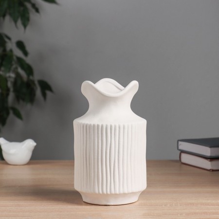 VAZA Ceramics Table "Maris" Classic, 20x11 cm, white-1