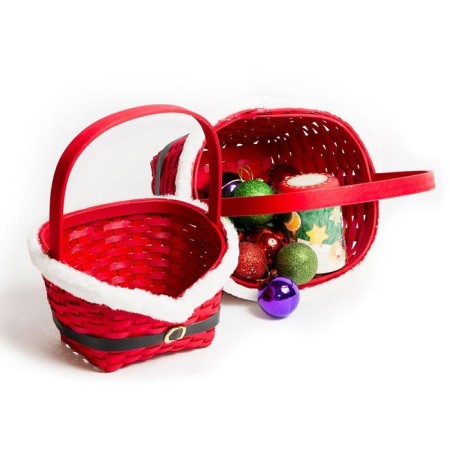 Set of baskets "Red fur coat", 2 pcs: 28 × 22 × 11/33.5 cm, 22 × 17 × 9/27 cm, veneer-2