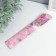 Fan bamboo, textiles h = 21 cm "flowers" with a cover, pink