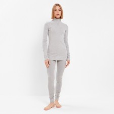 Women's thermal underwear (longshilly, leggings) minku color gray melange, size 52