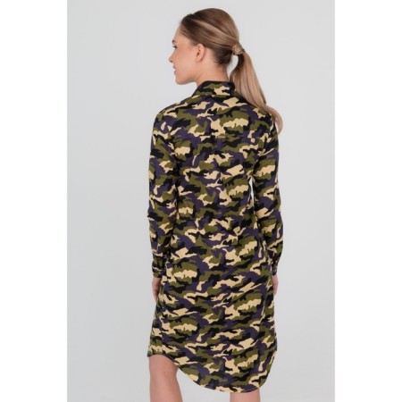 Dress shirt female looklikecat, size 42, green color-3