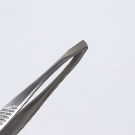 Direct tweezers, narrow, 8.5 cm, silver color-2