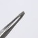 Direct tweezers, narrow, 8.5 cm, silver color