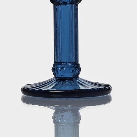 A glass of glass for champagne Bosphorus, 180 ml, 7 × 20 cm, blue color-1