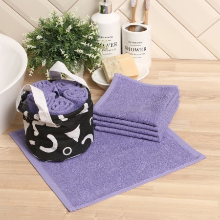 Set of terry decorative napkins Ethel "SIGNS" 30x30CM-5pcs, 100% cotton