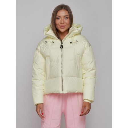 Winter jacket, size 42, light yellow color-4