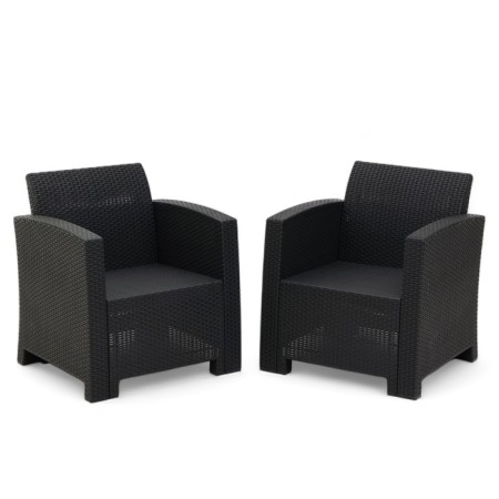 Set of Boro chairs 68 x 66 x 76 cm, anthracite, 2 pieces