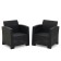 Set of Boro chairs 68 x 66 x 76 cm, anthracite, 2 pieces