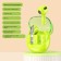 Wireless headphones R20, TWS, inserts, BT 5.3, 30/200 mAh, noise reduction, green