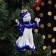 Souvenir on the Christmas tree "Angel", 11 cm, Gzhel