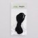 Shoes for shoes, steam, round, d = 5 mm, 90 cm, black color