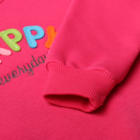 Set (longshit/pants) for a girl, fuchsia color, height 80 cm-2