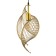 Lamp Bayerlux "Shella" E27 40W gold 22x100 cm
