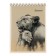 Notepad A6 40 sheets on the crest, in the Totem animals cage, covered cardboard, selective twin-lak, offset 65, 5v assorted