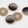 A set of buttons, 4 punctures, d = 25 mm, 5 pcs, the color is gray gradient