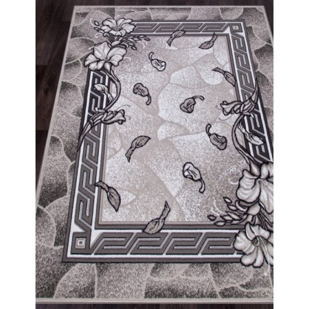 Rectangular carpet Merinos Silver, size 200x300 cm, Gray color-1
