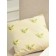 Decorative pillow for zipper Waldsteinia, size 40x40 cm, beige color