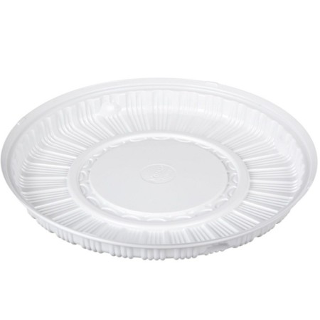T-305D cake container, round, d = 34.5 cm, white, in a set 90 pcs