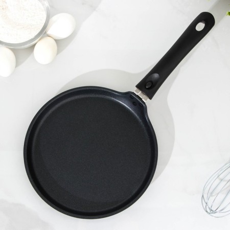 The pan -pancake “Tradition”, D = 22 cm, removable handle, anti -stick coating, black color-1