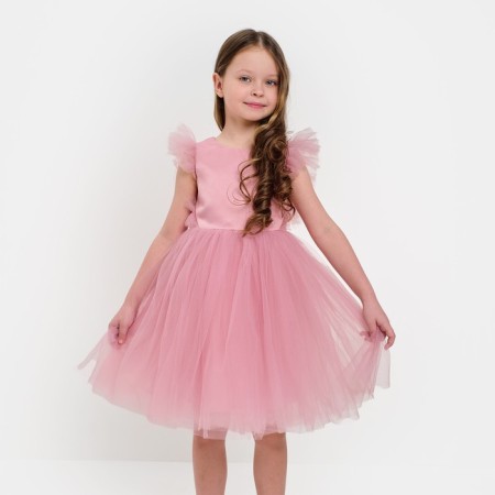 Children's dress with wings Kaftan p. 32 (110-116 cm), pink