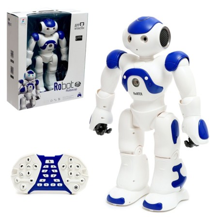 Robot Radio -controlled "Hunter", smoke, light, sound, with a battery, color mix