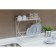 Dishes for dishes with a pallet 2-tier, table-mounted, 39.5 × 25 × 38 cm, white color