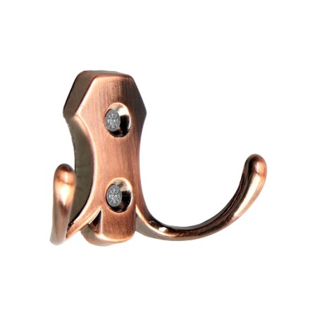 Hook furniture tundra TKD007, two -rod, copper, 4 pcs TMP