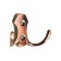 Hook furniture tundra TKD007, two -rod, copper, 4 pcs TMP