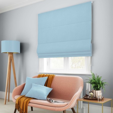 Roman curtain "Billy", size 140x150 cm, blue color