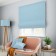 Roman curtain "Billy", size 140x150 cm, blue color