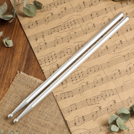 Drum sticks Music Life, aluminum, gray