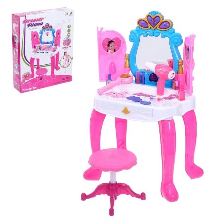 Table with a mirror "cutie" with a piano and accessories