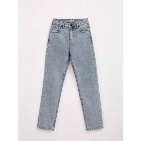 Women's jeans CONTE Elegant Straight Leg, XS size, Acid Grey color-3