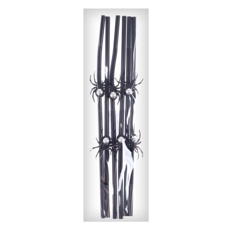 Tubes "Black Spiders", in the set 6 pcs., With silver-4